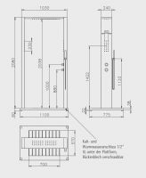 Vorschau: Ideal Samoa Modell 70 Gartendusche für Kalt- und Warmwasser inkl. WPC Bodenplatte