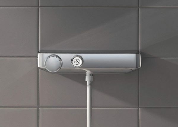 Grohe Grohtherm SmartControl Thermostat-Brausebatterie mit Brausegarnitur 90cm, chrom