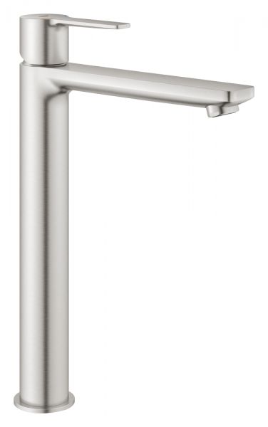 Grohe Lineare Einhand-Waschtischbatterie XL-Size, glatter Körper, wassersparend, supersteel