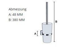 Vorschau: Smedbo House WC-Bürste mit Behälter Wandmontage, chrom