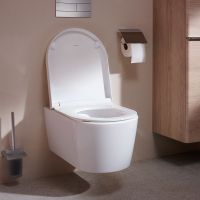 Vorschau: Hansgrohe EluPura S Wand-WC Set spülrandlos mit WC-Sitz, HygieneEffect, weiß