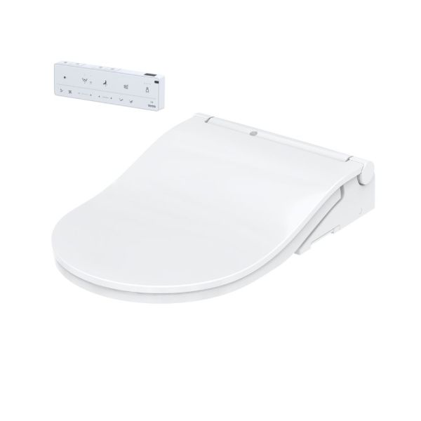 TOTO RW auto flush WASHLET® Dusch-WC Aufsatz mit weißer Leiste, weiß TCF802EAG#NW1