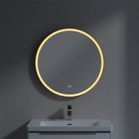 Vorschau: Villeroy&Boch Subway 3.0 LED-Spiegel Ø71,2cm, mit Sensordimmer, schwarz matt