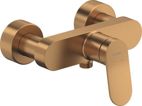 Duravit Wave Einhebel-Brausemischer Aufputz rund, bronze gebürstet