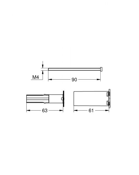 Grohe Universal-Verlängerungsset 25mm