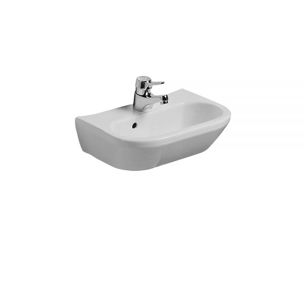 Laufen Object Handwaschbecken mit Überlauf und 1 Hahnloch 35x27cm, weiß