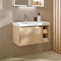 Vorschau: Villeroy&Boch Skyla Waschtischunterschrank C78800 80cm, offenes Fach rechts C78800VJ nordic oak