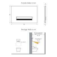Vorschau: WimTec PROOF T4 HyPlus PRO manuelle WC-Betätigung UP320 6V Batteriebetrieb, weiß