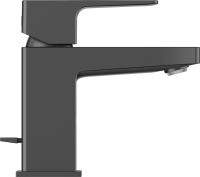 Vorschau: Duravit Manhattan Einhebel-Waschtischarmatur S Zugstangen-Ablaufgarnitur, schwarz matt MH1010001046 