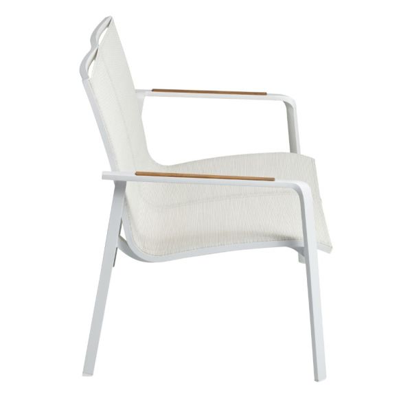 KETTLER DINING DIAMOND Lounge 2er Bank weiß matt/ beige 0103940-5800