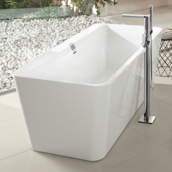 Villeroy&Boch SQUARO EDGE 12 freistehende Badewanne 180x80cm inkl.Schürze in Wannenfarbe