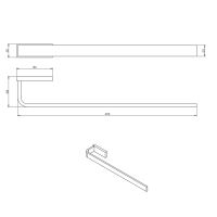 Vorschau: Giese Handtuchhalter starre Ausführung 40cm, chrom 91752-02_4