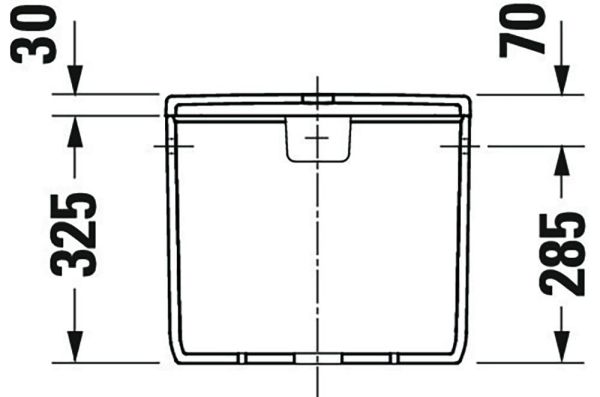 Duravit Qatego Spülkasten 3/4,5L, Dual Flush, für Anschluss rechts oder links, HygieneGlaze, weiß