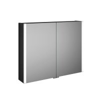 Vorschau: Burgbad Cube Spiegelschrank mit vertikaler LED-Beleuchtung, Vergrößerungsspiegel, dimmbar, 80,8x64cm SPRY080PN458