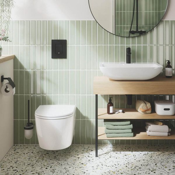 Grohe Start Round Wand-WC Set mit Soft-Close-WC-Sitz, weiß