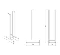 Vorschau: Giese Gifix 21 Gästehandtuchhalter für gerollte Handtücher, Standmodell, chrom 40076-02_4