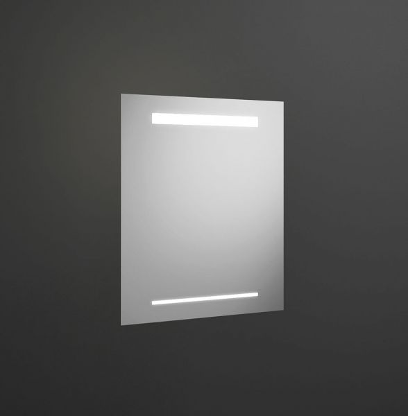 Burgbad Iveo Leuchtspiegel mit horizontaler LED-Beleuchtung, dimmbar, 55x64cm SIHH055PN326