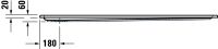 Vorschau: Duravit Starck Slimline Duschwanne 80x160cm rechteckig, weiß
