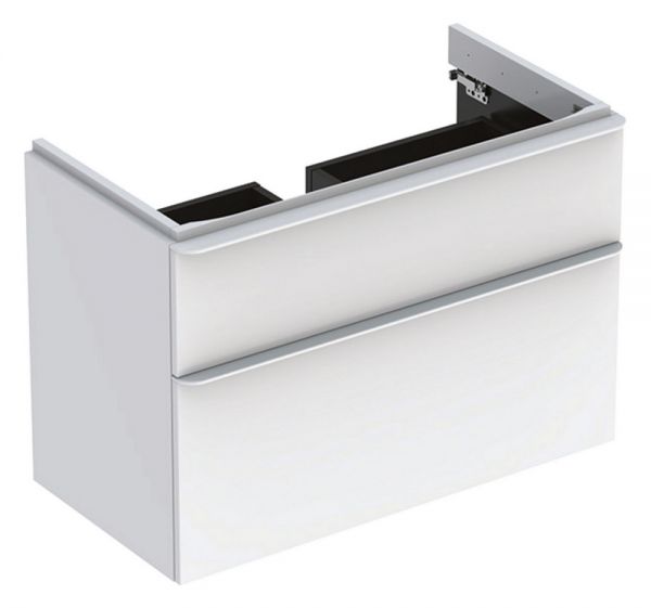 Geberit Smyle Square Unterschrank für Waschtisch 90cm, mit zwei Schubladen_weiss