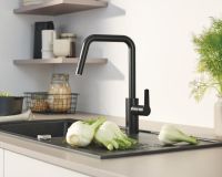 Grohe Start 2-in-1-Hybrid Spültischbatterie schwarz matt 1012432430 Grohe Start 2-in-1-Hybrid Spültischbatterie schwarz matt 1012432430