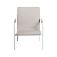 Vorschau: KETTLER DINING DIAMOND Loungesessel Sunbrella®, weiß matt/ natte linen chalk 0103908-5820