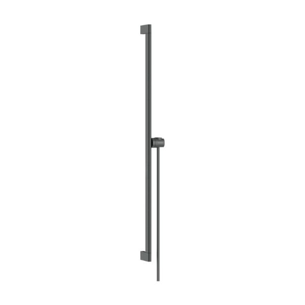 hansgrohe Unica Duschstange S Puro 90cm Duschkopfhalter & Schlauch brushed black chrome 24405340