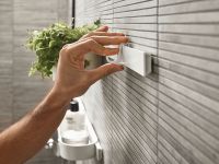 Vorschau: Hansgrohe WallStoris Handtuchhaken schmal, weiß matt 27929700