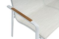 Vorschau: KETTLER DINING DIAMOND 2er Bank, weiß matt/ beige (Art.-Nr. 0103911-5800)
