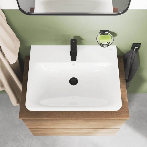 Grohe Euro Keramik Waschtisch 60x47cm, 1 Hahnloch, mit Überlauf, weiß 102415SH00