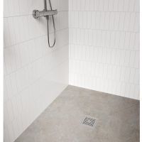 Vorschau: hansgrohe RainDrain Point Komplettset Punktablauf 15x15cm, edelstahl gebürstet 56253800