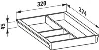 Vorschau: Laufen Space VAL Ordnungssystem für Waschtischunterbauten für Schubladen und Trolley, 32x37,4cm_1