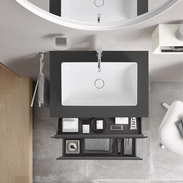 Duravit DuraSquare L-Cube Set Aufsatzwaschtisch mit Unterschrank 82cm