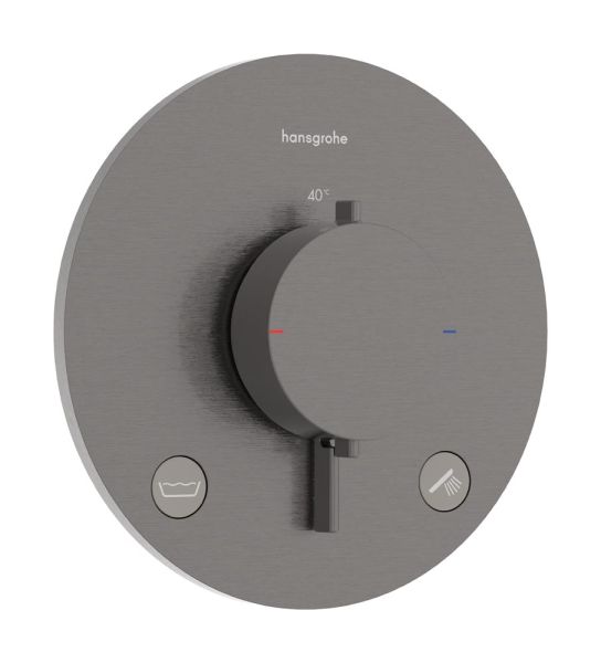 hansgrohe Ecostat Comfort S UP 2 Verbr. Sicherungskombination brushed black chrome 33718340