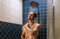 Vorschau: hansgrohe Activera S Duschsystem 240 1jet mit EcoSmart+ & Ecostat Fine Varia, schwarz matt
