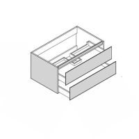 Artelinea MONOLITE Waschtischunterschrank 2 Auszüge M3C120CT