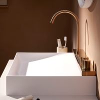 Vorschau: hansgrohe Avalegra AquaUnit Waschbecken 58x48cm, ohne Ablage mit Armatur in brushed bronze