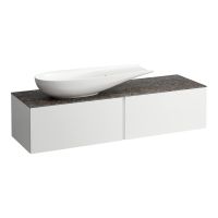 Vorschau: Laufen IL BAGNO ALESSI ONE Schubladenelement 1600, Ausschnitt links, passend zu WT 81897 4, weiß, H4323420972601