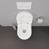 Vorschau: Duravit D-Neo Wand-WC Set inkl. WC-Sitz mit Absenkautomatik, 48x37cm, rimless, weiß