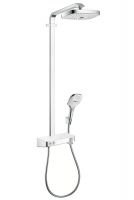 Vorschau: Hansgrohe Raindance Select E 300 2jet ShowerTablet Showerpipe, weiß/chrom