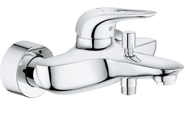 Grohe Eurostyle Einhand-Wannenbatterie, offener Hebelgriff, chrom