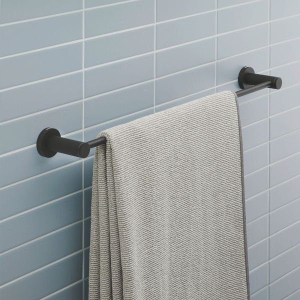 Duravit D-Code Badetuchhalter 60cm, schwarz matt