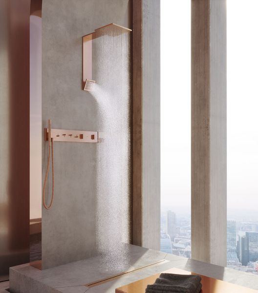 AXOR Drain Fertigset Duschrinne 1200 brushed red gold 42524310