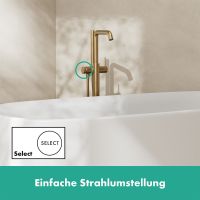 Vorschau: Hansgrohe Tecturis S Einhebel-Wannenmischer bodenstehend, brushed bronze