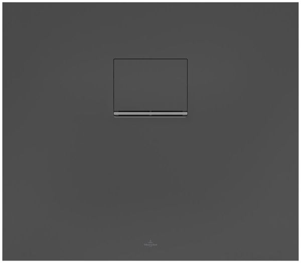 Villeroy&Boch Squaro Infinity Quaryl®-Duschwanne, flächenbündiger Einbau, 80x70cm, anthracite, UDQ8070SQI2IV-1S