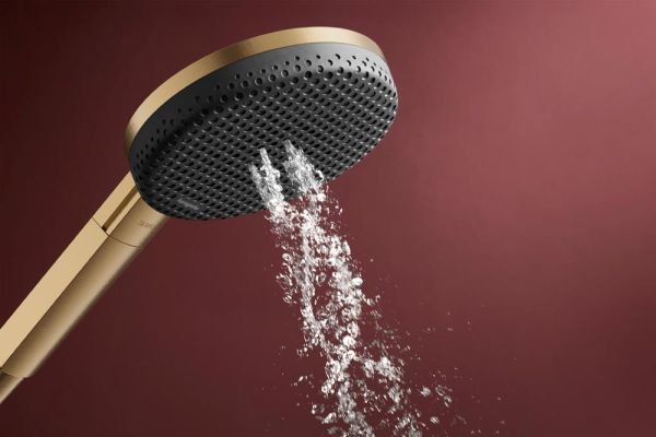 hansgrohe Raindance Alive Select S Duschkopf 125 3 Strahlarten EcoSmart 7,1l/min, brushed bronze