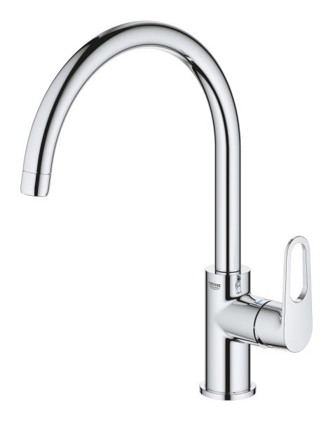 Grohe Start Flow Einhand-Spültischbatterie, C-Auslauf, schwenkbar, chrom