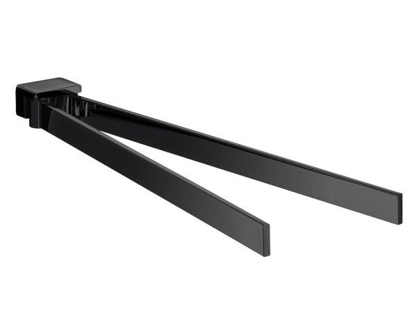 emco loft Handtuchhalter 43cm, zweiarmig, schwenkbar, schwarz 