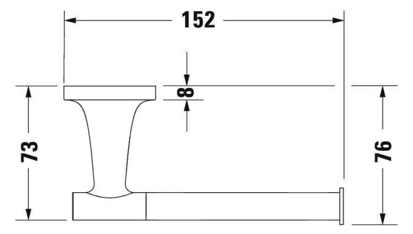 Duravit Starck T Papierrollenhalter wandhängend, chrom 0099371000