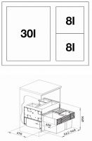 Vorschau: Blanco Abfallsystem Select II XL Orga 603 526210 2