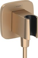 Hansgrohe FixFit Q Porter Brausehalter mit Schlauchanschluss brushed bronze 26887140